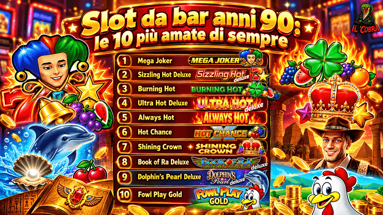 Cobra Slot Image Slot da bar anni 90: le 10 più amate di sempre